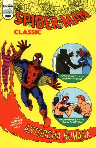 Cover of Spiderman contra el cerebro viviente