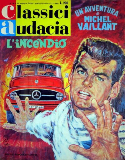 Cover of Michel Vaillant: L'incendio