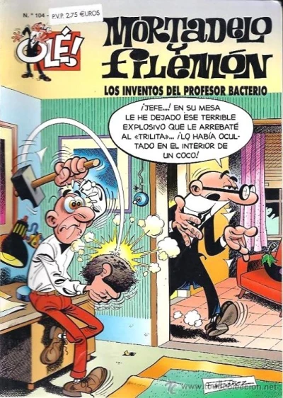 Cover of Los inventos del profesor Bacterio