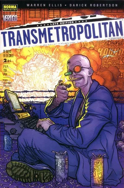 Cover of Transmetropolitan: De Nuevo en la Calle 2 de 4