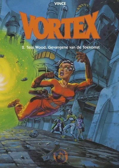 Cover of Vortex 2. Tess Wood, Gevangene van de Toekomst