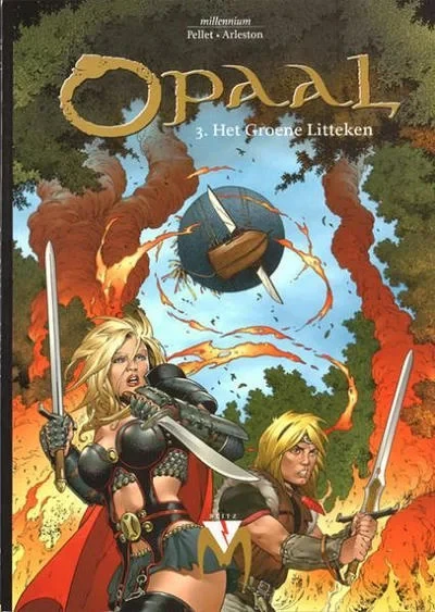 Cover of Opaal 3. Het groene litteken