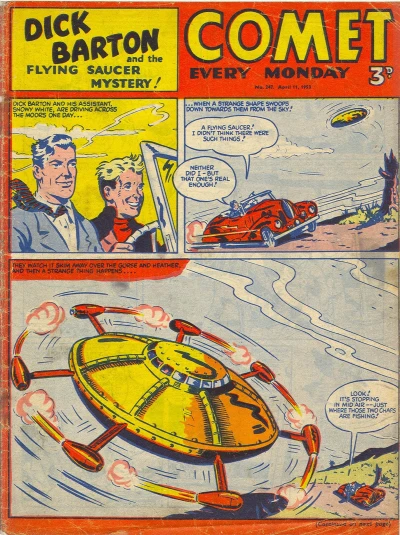 Cover of Dick Barton and the Flying Saucer Mystery!