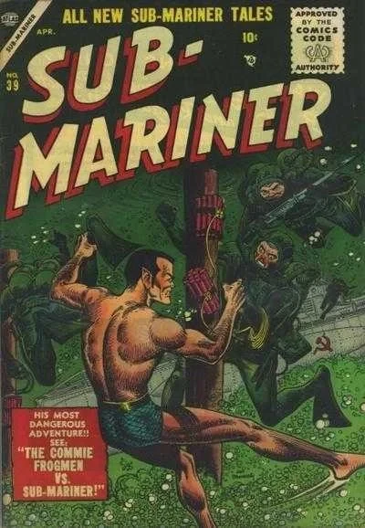 Cover of Commie Frogmen vs the Sub-Mariner!