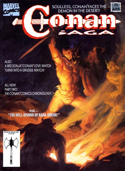 Cover of The Life and Times of Conan - Part 2; The Stalker Amid the Sands; The Hell-Spawn of Kara-Shehr; Phantasm