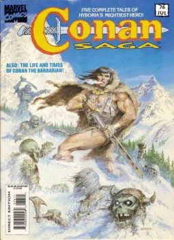 Cover of Conan - Soldier of Turan - Part 1: Dinner Guests; Part 2: To Fight Another Day; Part 3: A Quiet Place; Part 4: Warlord of the Castle; Part 5: Debt of a Warrior; The Life and Times of Conan