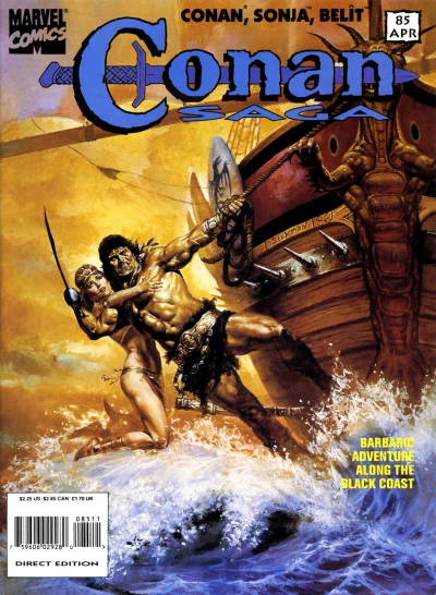 Cover of The Ballad of Belit and Conan - Part 1: Fiends of the Feathered Serpent; Part 2: Red Sonja: Beware the Sacred Sons of Set; Part 3: Daggers and Death Gods