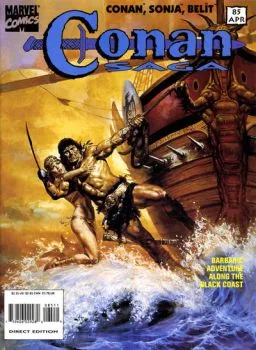 Cover of The Ballad of Belit and Conan - Part 1: Fiends of the Feathered Serpent; Part 2: Red Sonja: Beware the Sacred Sons of Set; Part 3: Daggers and Death Gods