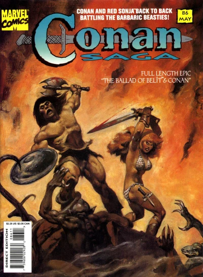 Cover of The Balad of Belit and Conan - Part 4: Talons of the Man Tiger; Part 5: The Battle of the Barbarians; Part 6: Of Once and Future Kings