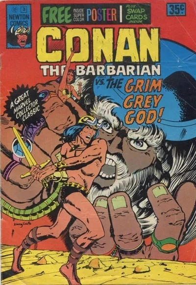 Cover of Conan the Barbarian vs the Grim Grey God!