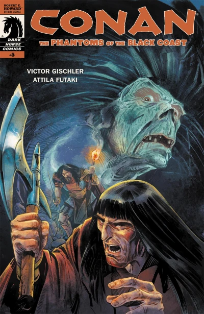 Cover of The Phantoms of the Black Coast, Part 5; Conan: The Jewels of Hesterm, Part 3