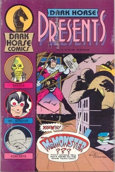 Cover of Concrete; The Masque; Mr. Monster; Dinosaur Tales