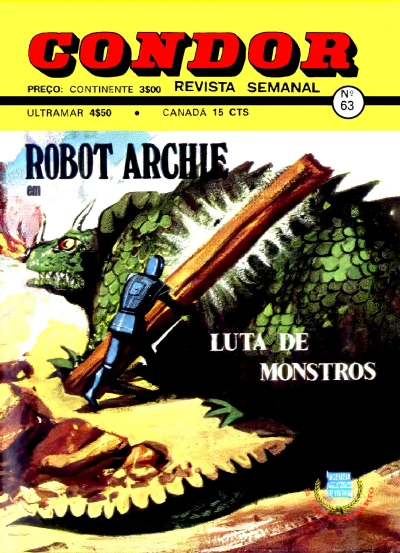 Cover of Robot Archie em Luta de Monstros