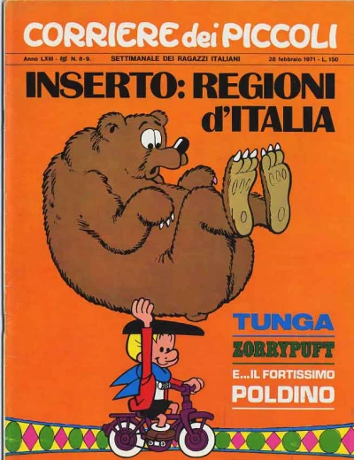Cover of Tunga, Zorrypuft e... il fortissimo Poldino