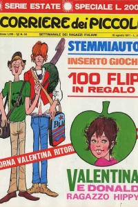 Valentina e Donald ragazzo hippy