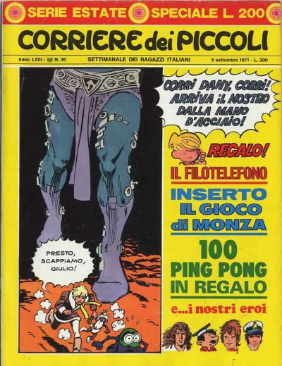 Cover of Corri Dany corri! Arriva il mostro dalla mano d'acciaio