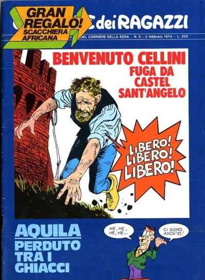 Cover of Benvenuto Cellini fuga da Castel Sant'Angelo