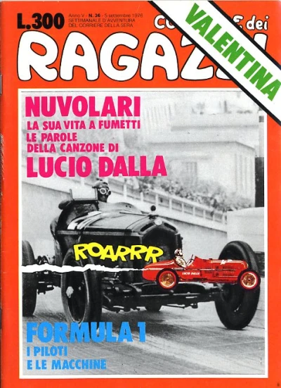 Cover of Nuvolari la sua vita a fumetti