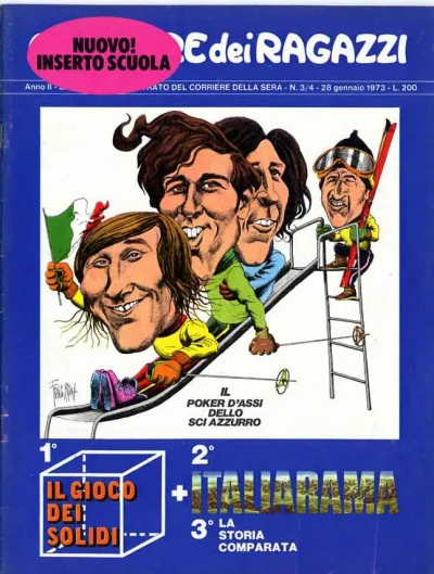 Cover of Il poker d'assi dello sci azzurro!