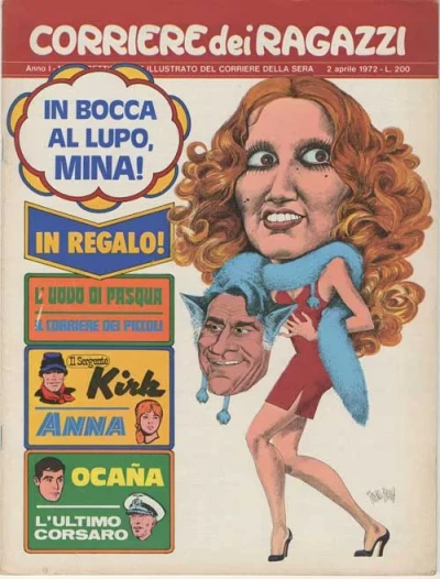 Cover of In bocca al lupo, Mina!