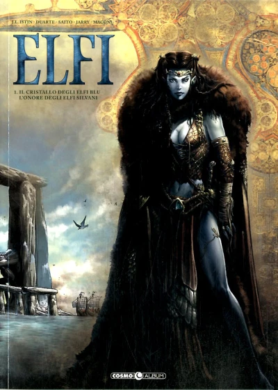 Cover of Elfi 1: Il cristallo degli elfi blu; L'onore degli elfi silvani