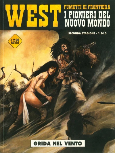 Cover of West - Fumetti di frontiera 9: I pionieri del nuovo mondo: Grida nel vento