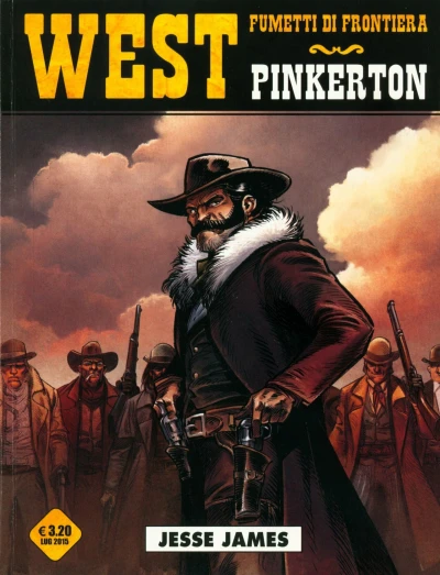 Cover of West - Fumetti di frontiera 24: Pinkerton: Jesse James