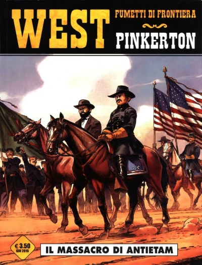 Cover of West - Fumetti di frontiera 28: Pinkerton 2: Il massacro di Antietam