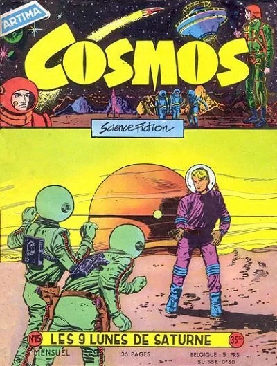Cover of Les 9 lunes de Saturne