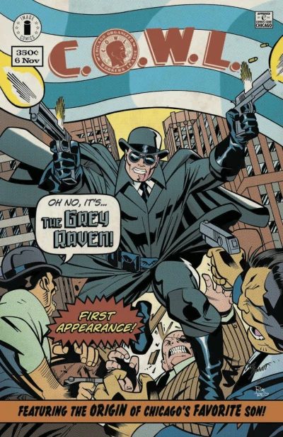 Cover of The Grey Raven Soars in "Raven's First Flight!"