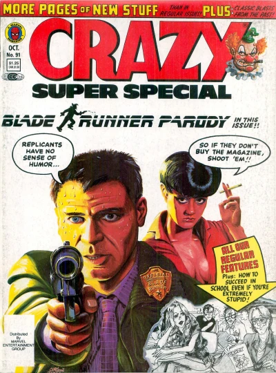 Cover of Blade Runner Parody in This Issue!
