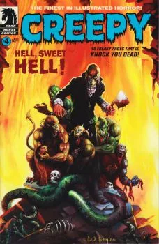 Cover of The Doll Lady; X-Change; Fit For A King; Zombie Wedding at Slaughter Swamp; Loathsome Lore: The Great Demon Abandon; A Creepy Classic: Wardrobe of Monsters;