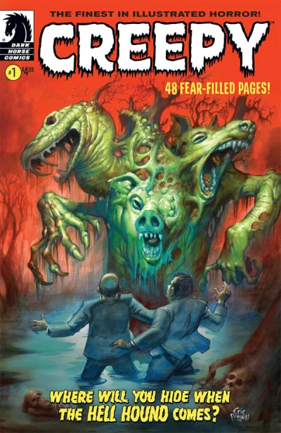 Cover of The Curse; Hell Hound Blues; Chemical 13; All the Help You Need; Loathsome Lore: Faustian Deals; A Creepy Classic: Daddy and the Pie;