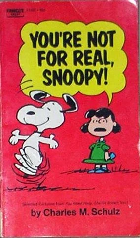 Cover of You're Not for Real, Snoopy!