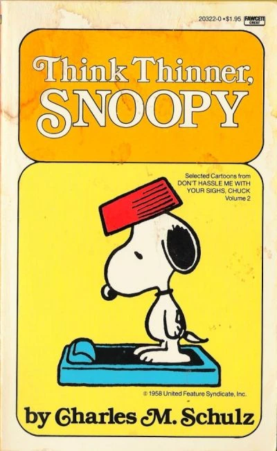 Cover of Think Thinner, Snoopy