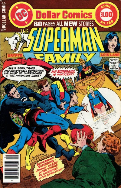 Cover of Crisis in Kandor! / The Death Angel from Earth / The Mutant Menace of Metropolis! / Ridin' the Rails / Here There Be... Giants! / Kandor vs Supergirl!