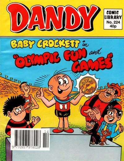 Cover of Baby Crockett in "Olympic Fun and Games"