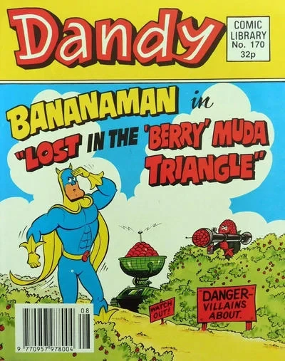Cover of Bananaman in "Lost in the the 'Berry' Muda Triangle"