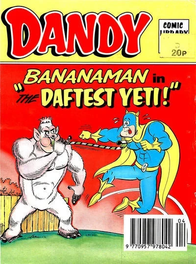 Cover of Bananaman in "The Daftest Yeti!"