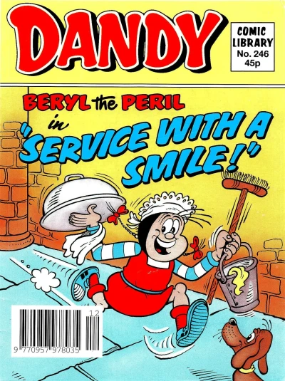 Cover of Beryl the Peril in "Service with a Smile!"