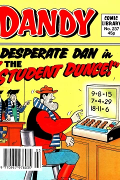 Desperate Dan in The Student Dunce!