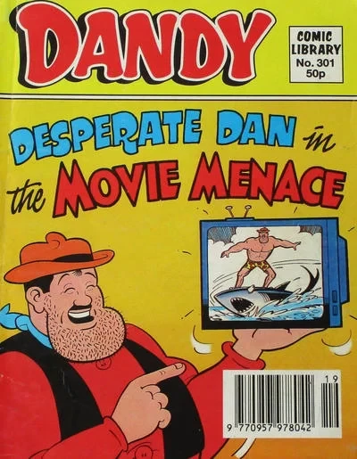 Cover of Desperate Dan in the Movie Menace