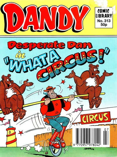 Cover of Desperate Dan in What A Circus!