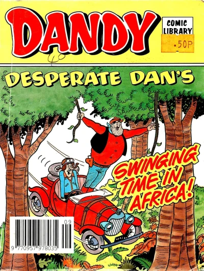 Cover of Desperate Dan's Swinging Time in Africa!
