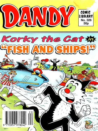 Cover of Korky the Cat in Fish and Ships!