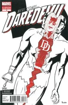 Cover of 2nd Printing Paolo Rivera B&W Variant