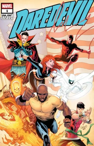 Cover of Greg Land 250th Homage Variant