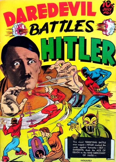 Cover of "Daredevil Battles Hitler"