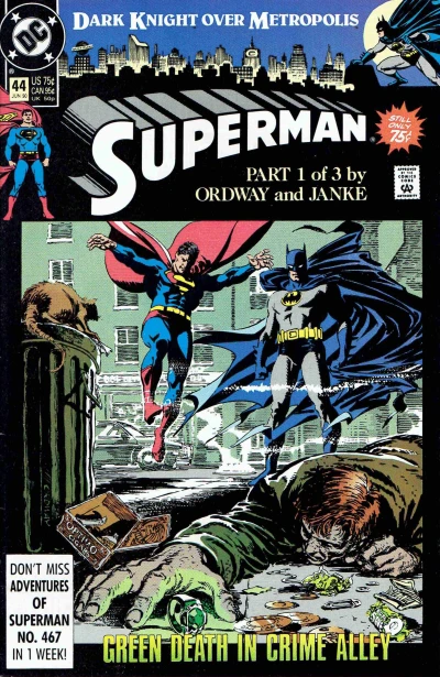 Cover of Dark Knight Over Metropolis Part 1: Green Death in Crime Alley