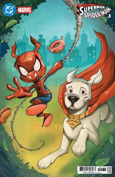 Cover of Chrissie Zullo-Uminga Krypto & Spider-Ham Card Stock Variant